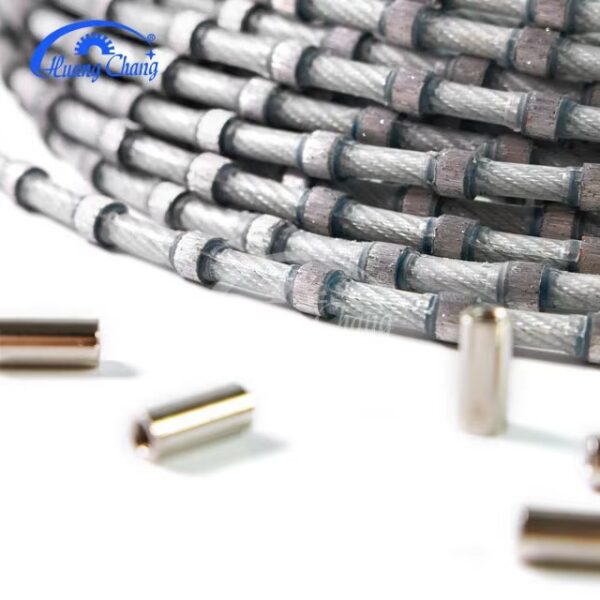D9mm Electroplated Plastic Diamond Wire Saw 37 Beads Per Meter Wire Saw - Image 5