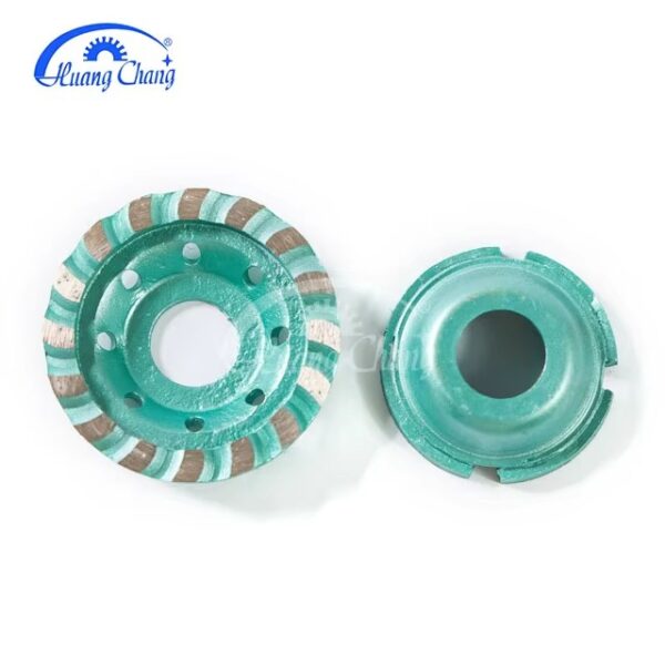 Huangchang 4-1/2 Inch Turbo Row Diamond Grinding Cup Wheel for Concrete Granite Marble Masonry Brick Fits 7/8 Inch Arbor - Image 4