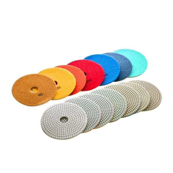 4 inch Hand Sanding Tools for Stone  of Resin Diamond Polishing Pads Grinding Pads - Image 3