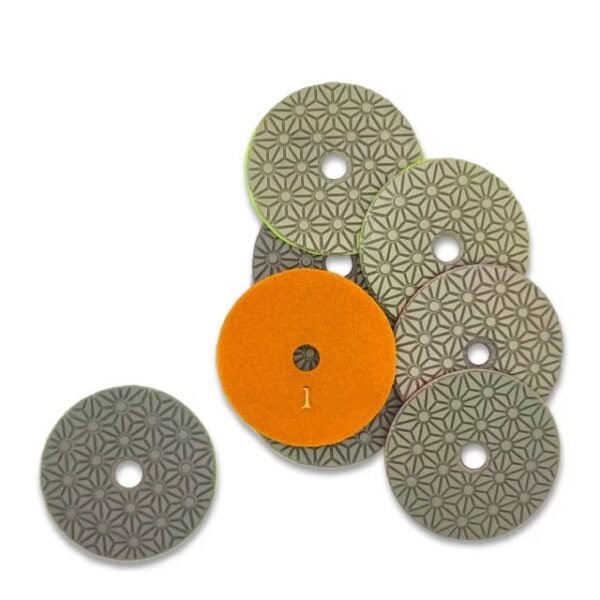 4 5 inch Dry wet Diamond Polishing Pads 3 steps polishing pads Diamond Granite Polishing Tool Marble  Grinding Pad Tools - Image 3