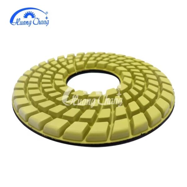 250mm Diamond Polishing Pads Diamond Floor Polishing Pads Wet Flexible Resin Marble Granite Circular Custom Yellow Color Pad - Image 6