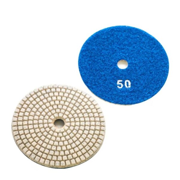 100mm Wet Diamond Floor Polishing Backing Pads Customizable OEM  Grinding and Sanding Buff Grit 4 Inch Size - Image 4