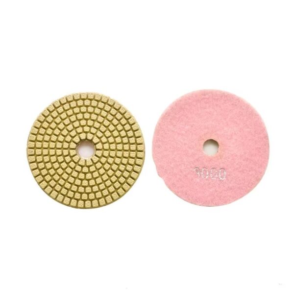 100mm 4 inch wet granite tools polishing pads Metal Wet Polishing Pads For  Stone - Image 5