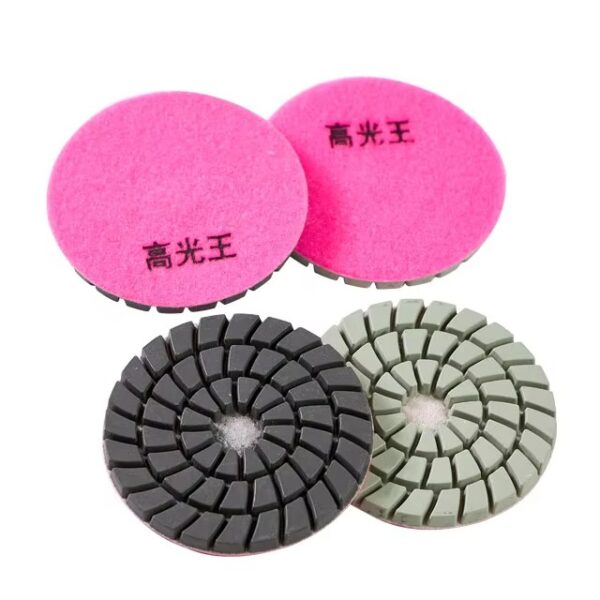 4cm marble granite concrete floor renovation with super gloss polishing pad HC-DPP-083 - Image 2
