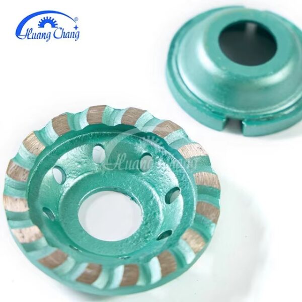 Huangchang 4-1/2 Inch Turbo Row Diamond Grinding Cup Wheel for Concrete Granite Marble Masonry Brick Fits 7/8 Inch Arbor - Image 5