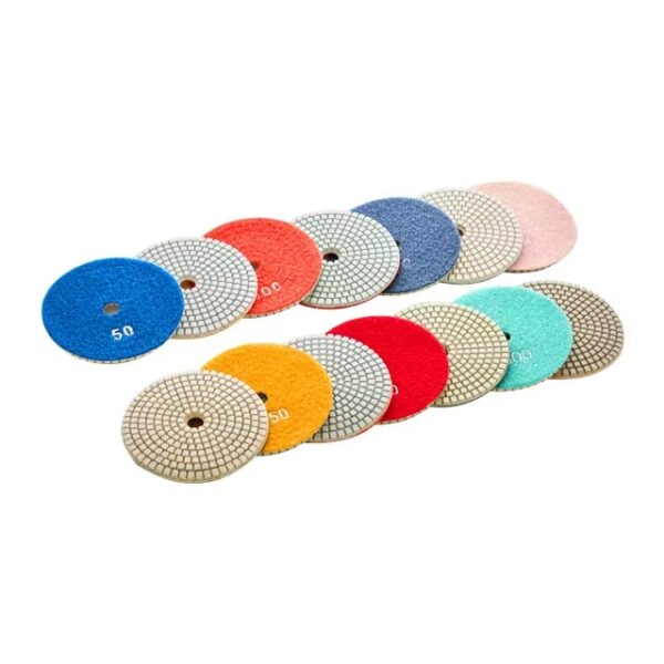 100mm Wet Diamond Floor Polishing Backing Pads Customizable OEM  Grinding and Sanding Buff Grit 4 Inch Size - Image 6
