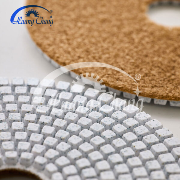 100mm(4inch) wet white diamond polishing pads marble hc spp 0009
