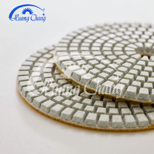 white dry stone granite diamond polishing pads hc spp 0015