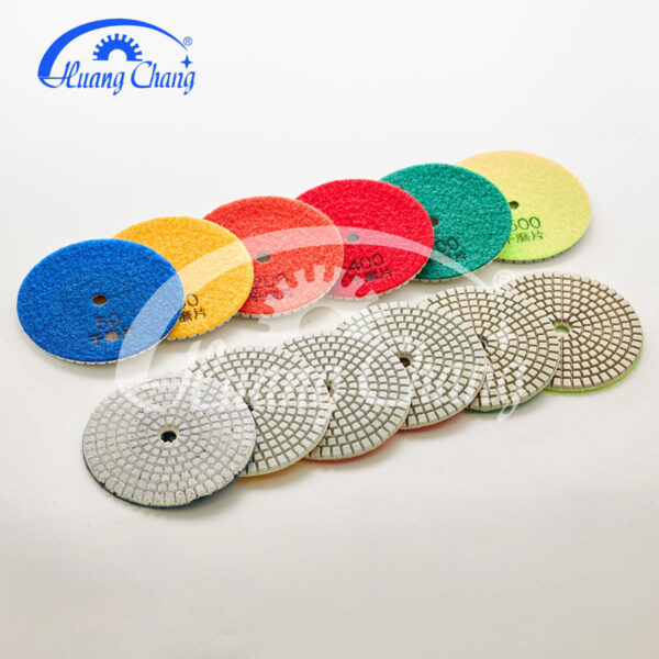 white dry stone granite diamond polishing pads hc spp 0015