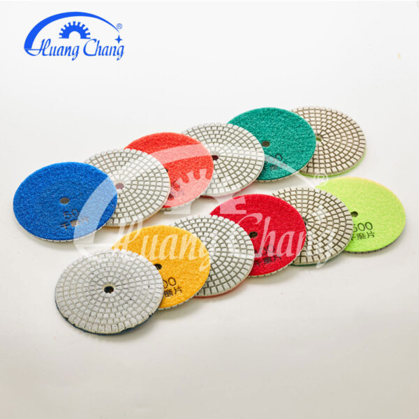 white dry stone granite diamond polishing pads hc spp 0015