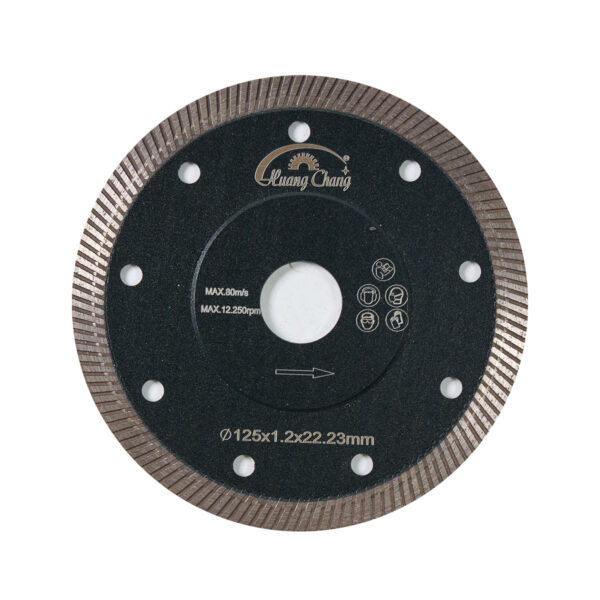 22.23mm turbo diamond silencer saw blade for tile marble granite