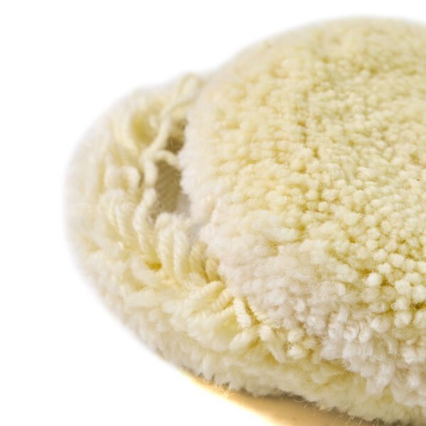 6″ Wool Hook & Loop Grip Buffing Pad for Compound Cutting & Polishing - Image 2