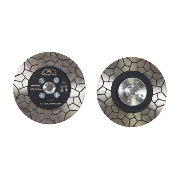 diamond saw blade mesh double sided cutting grinding disc with flange