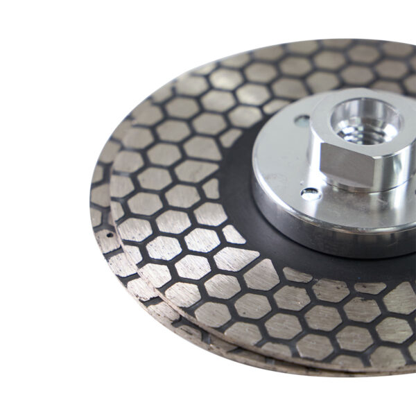 saw blade hexgonal double sided ceramic marble cutting grinding disc with flange
